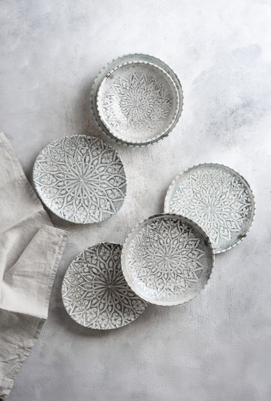 Granada Gray styled on a real table