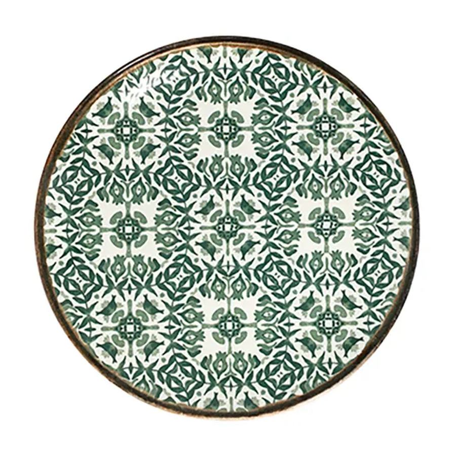 Seville Green Tuval Flat Plate 7 7/8 in