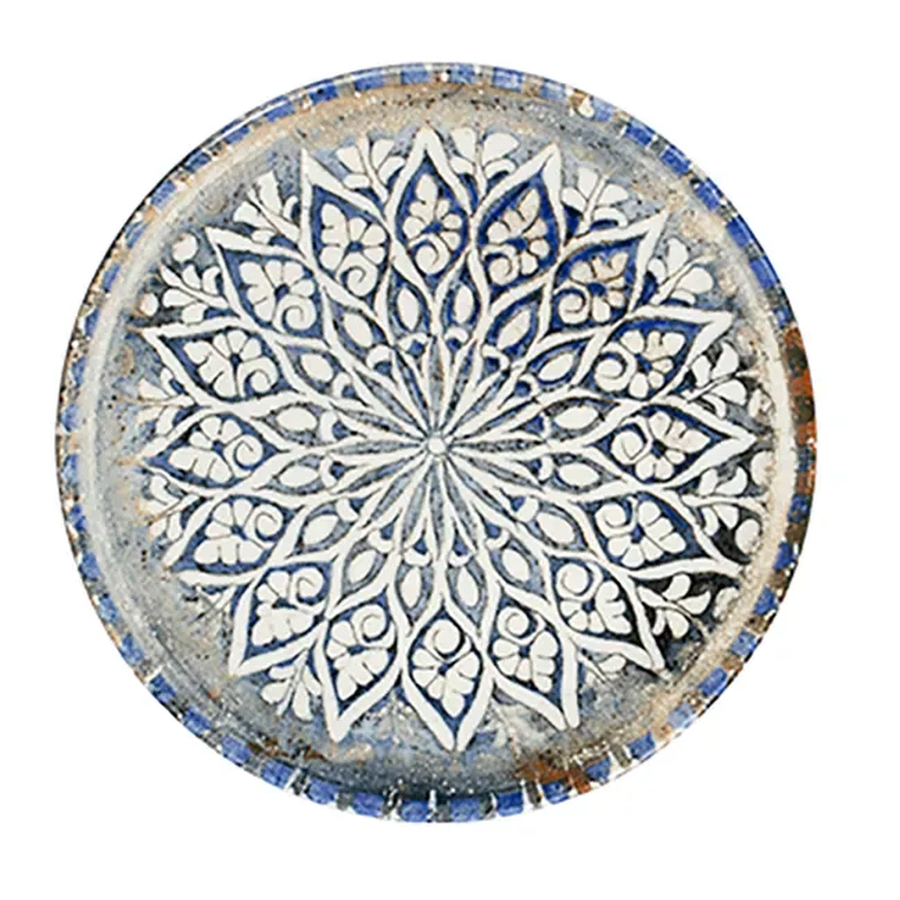 Granada Blue Tuval Flat Plate 7 7/8 in