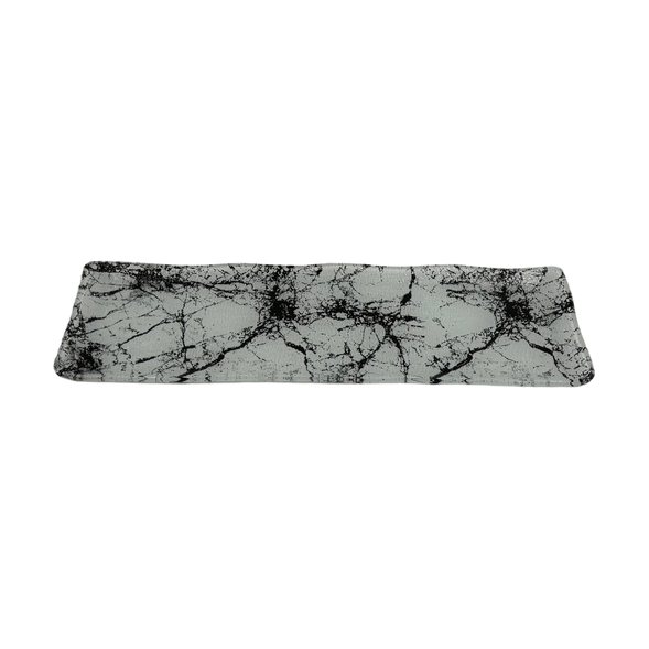 Marble Rectangular Platter 4.9 in x 17.5 in 0.2 in