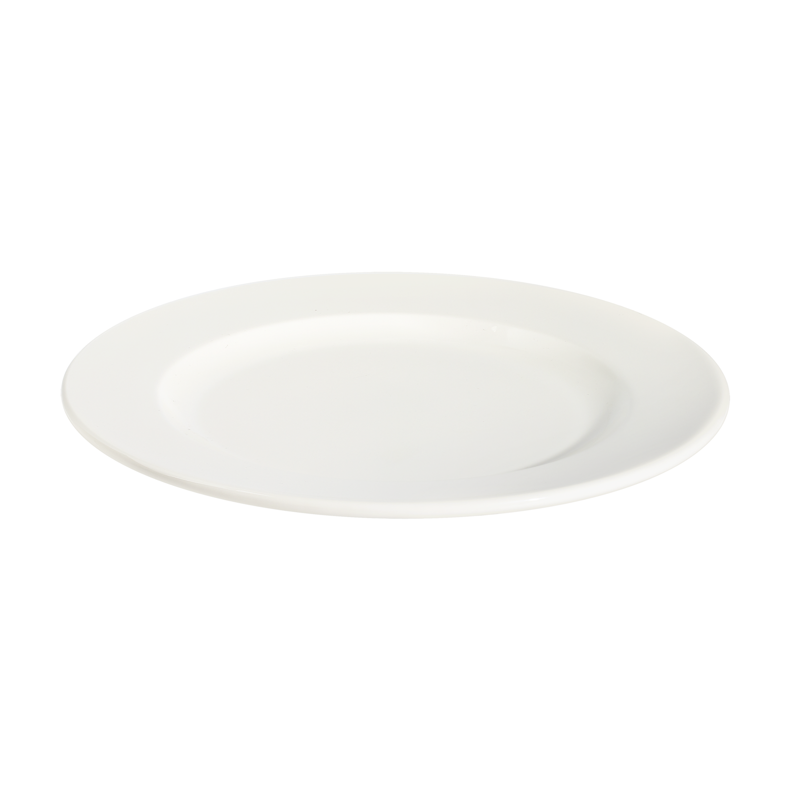 White Frame Flat Plate 6 3/4 in