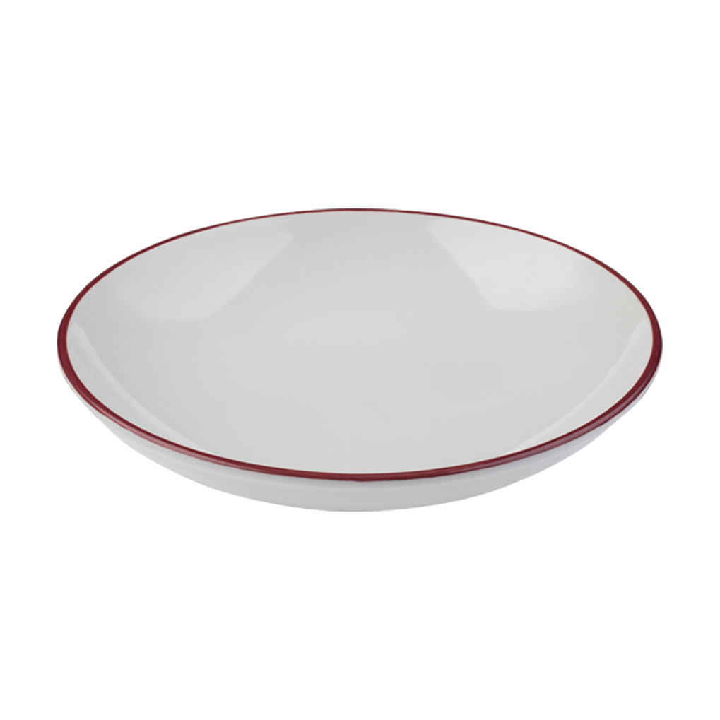 Modest Maroon Valle Deep Plate 8 5/8 in 26.0 fl oz