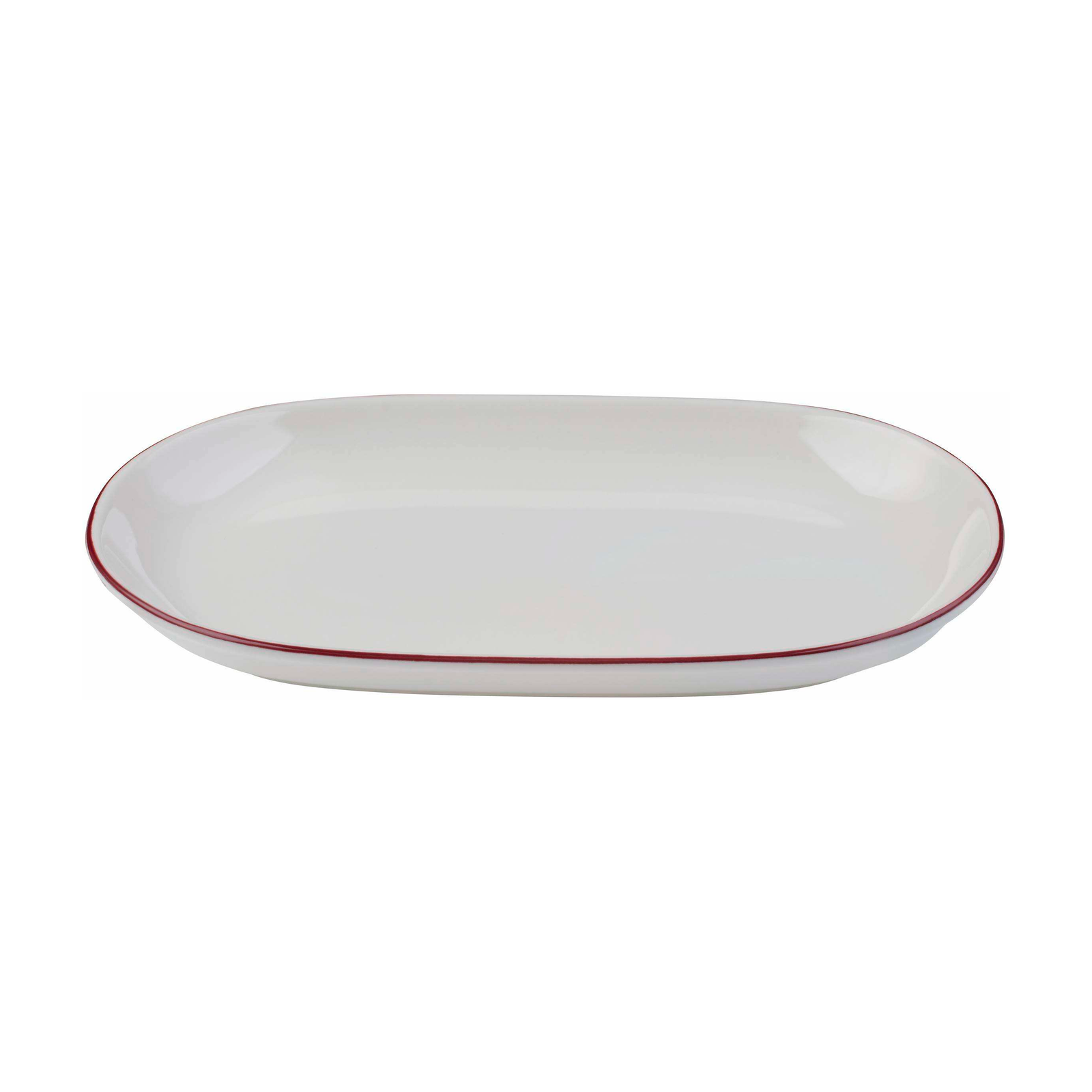Modest Maroon Magnus Oval Platter 11 in