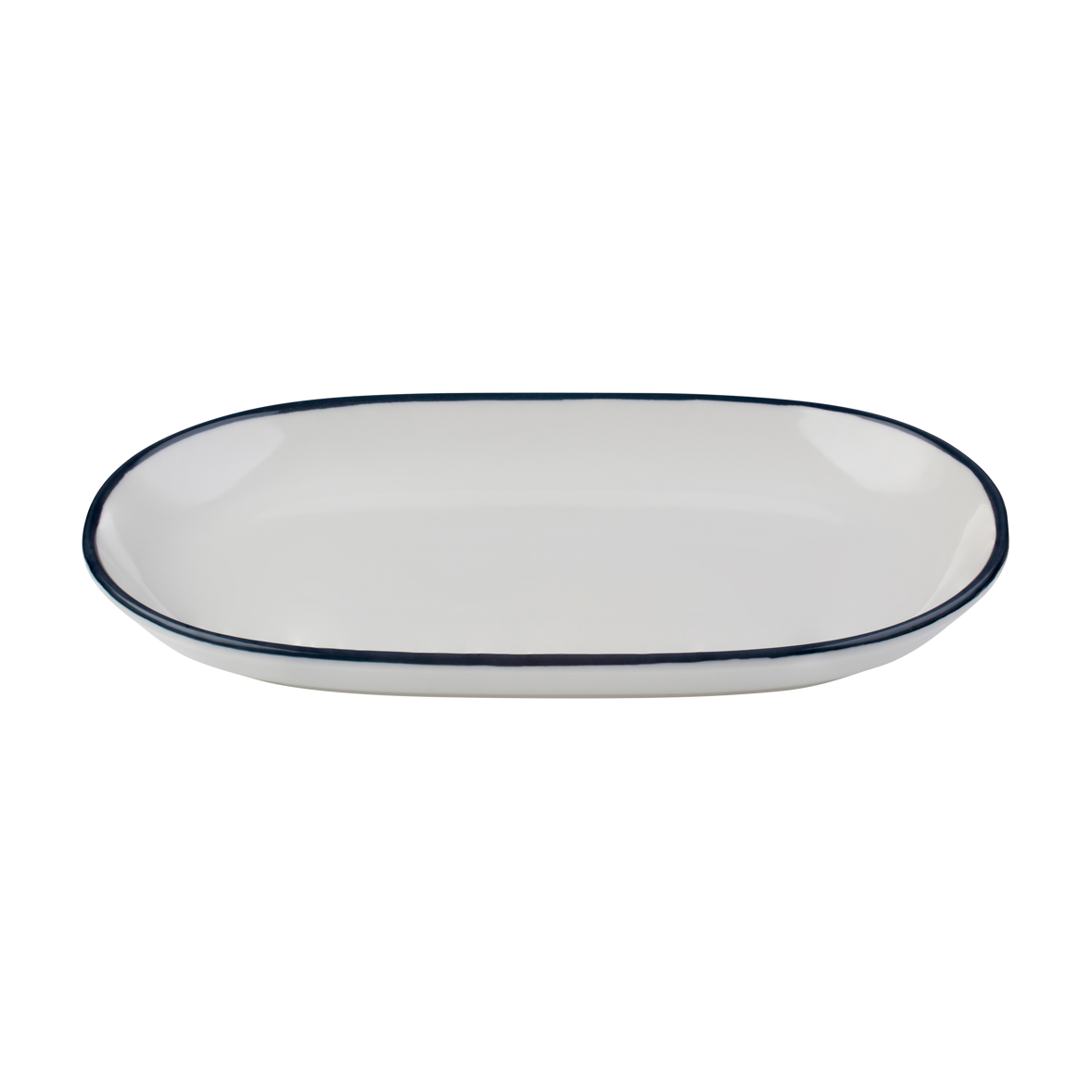 Modest Navy Magnus Oval Platter 11 in