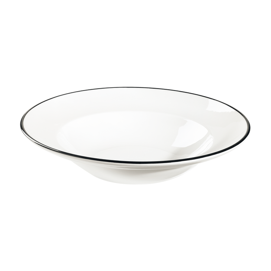 Modest Black Miro Deep Plate 7 7/8 in 5.7 fl oz
