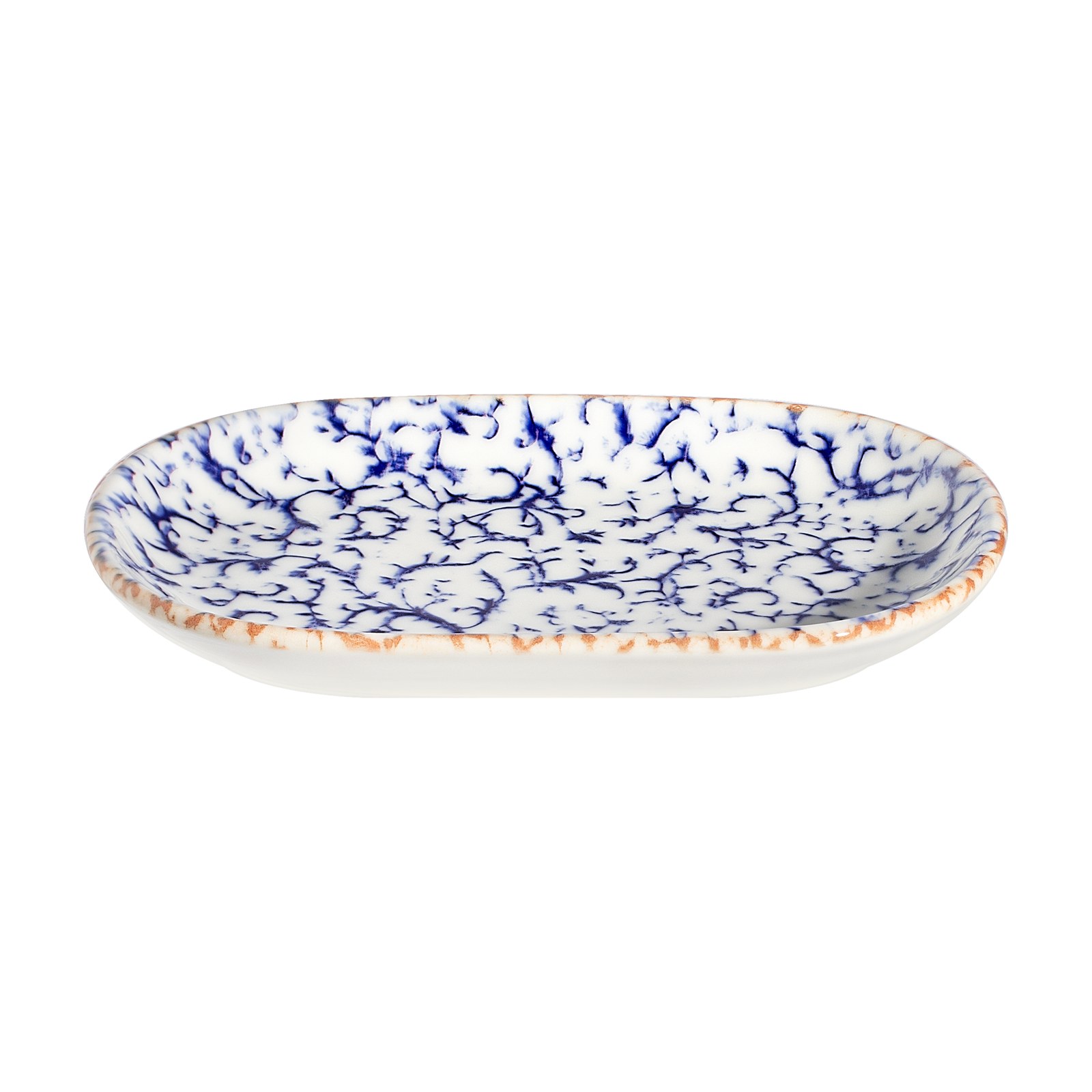 Venecia Navy Magnus Oval Platter 9 in